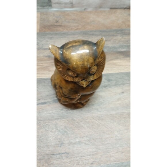 Vintage Alberta Mold Inc Alberta's Ceramic Horned Owl Boho 70's Artist Signed - Picture 7 of 10